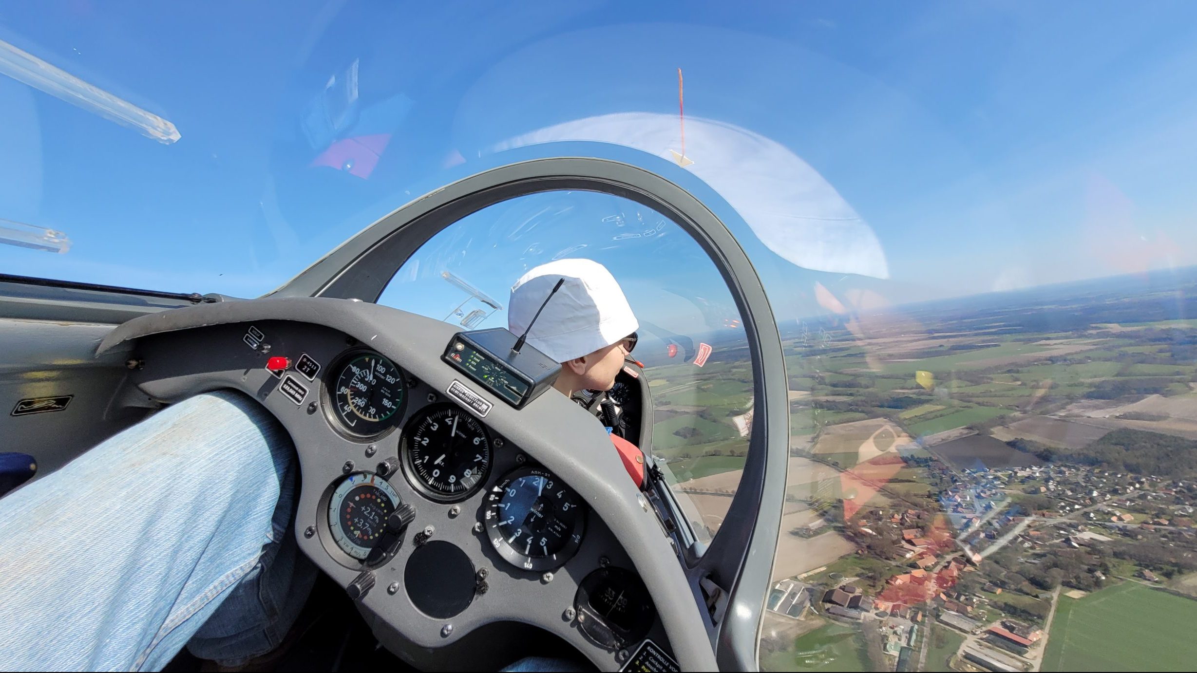 Schulungsflug im Doppelsitzer