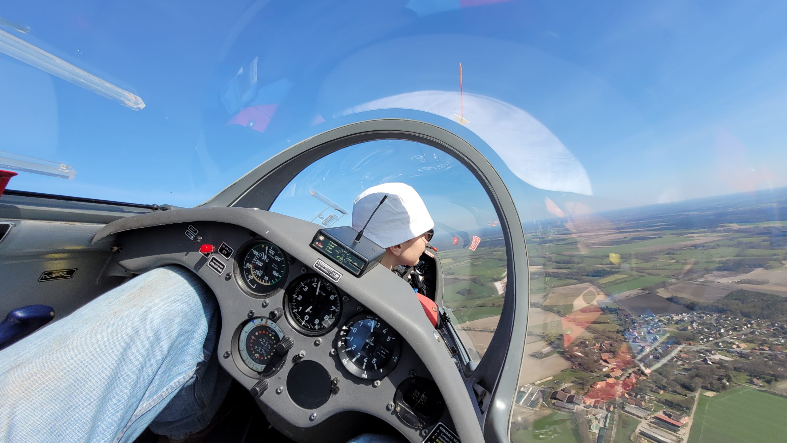 Schulungsflug im Doppelsitzer